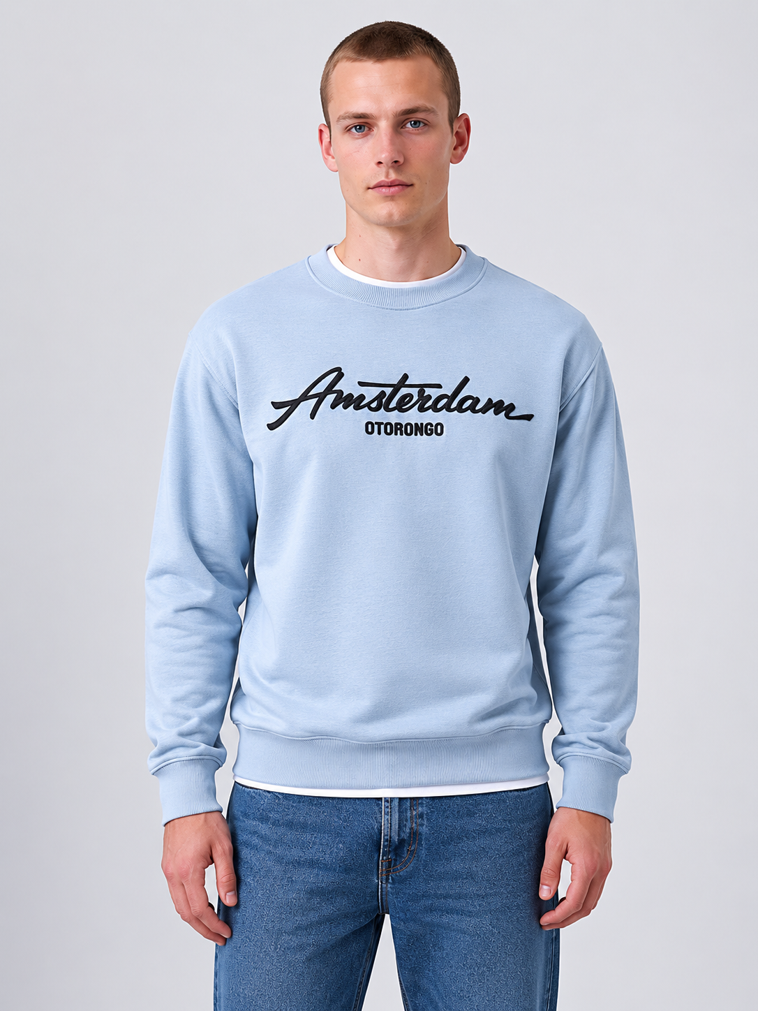 ropa para hombre BUZO 3D AZUL