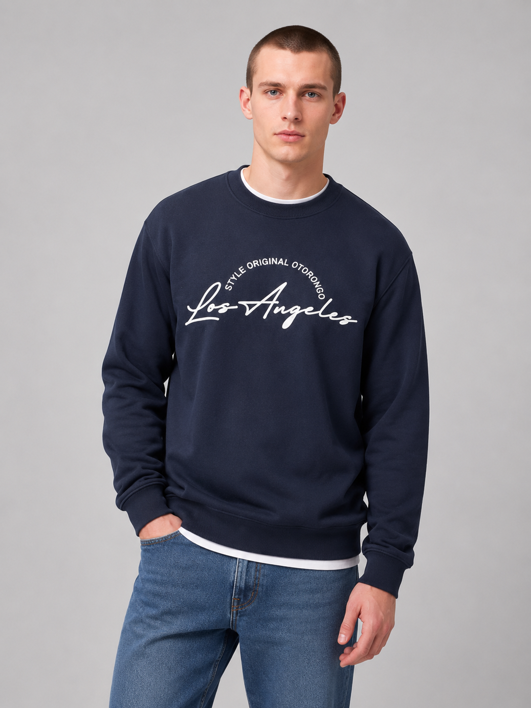 ropa para hombre BUZO 3D MARINO