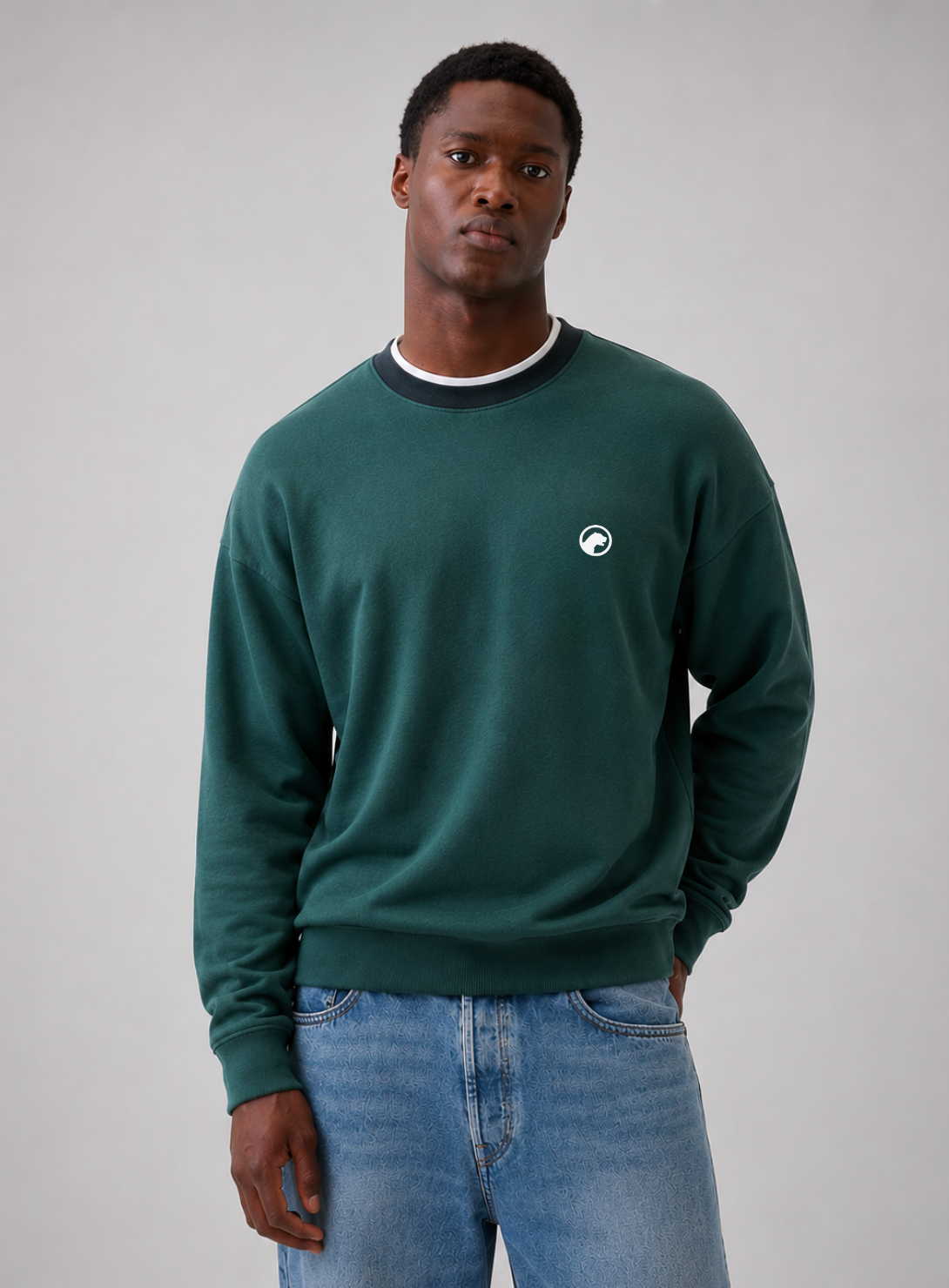 ropa para hombre BUZO AMERICANO CELESTE