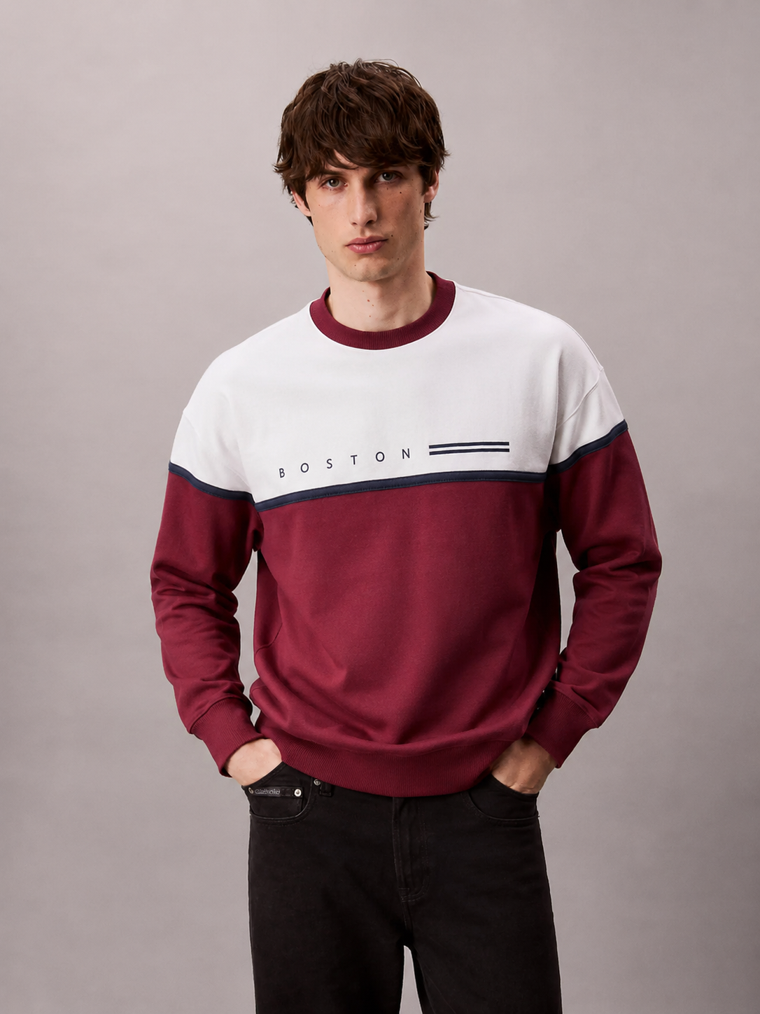 ropa para hombre BUZO BOSTON ROJO 3