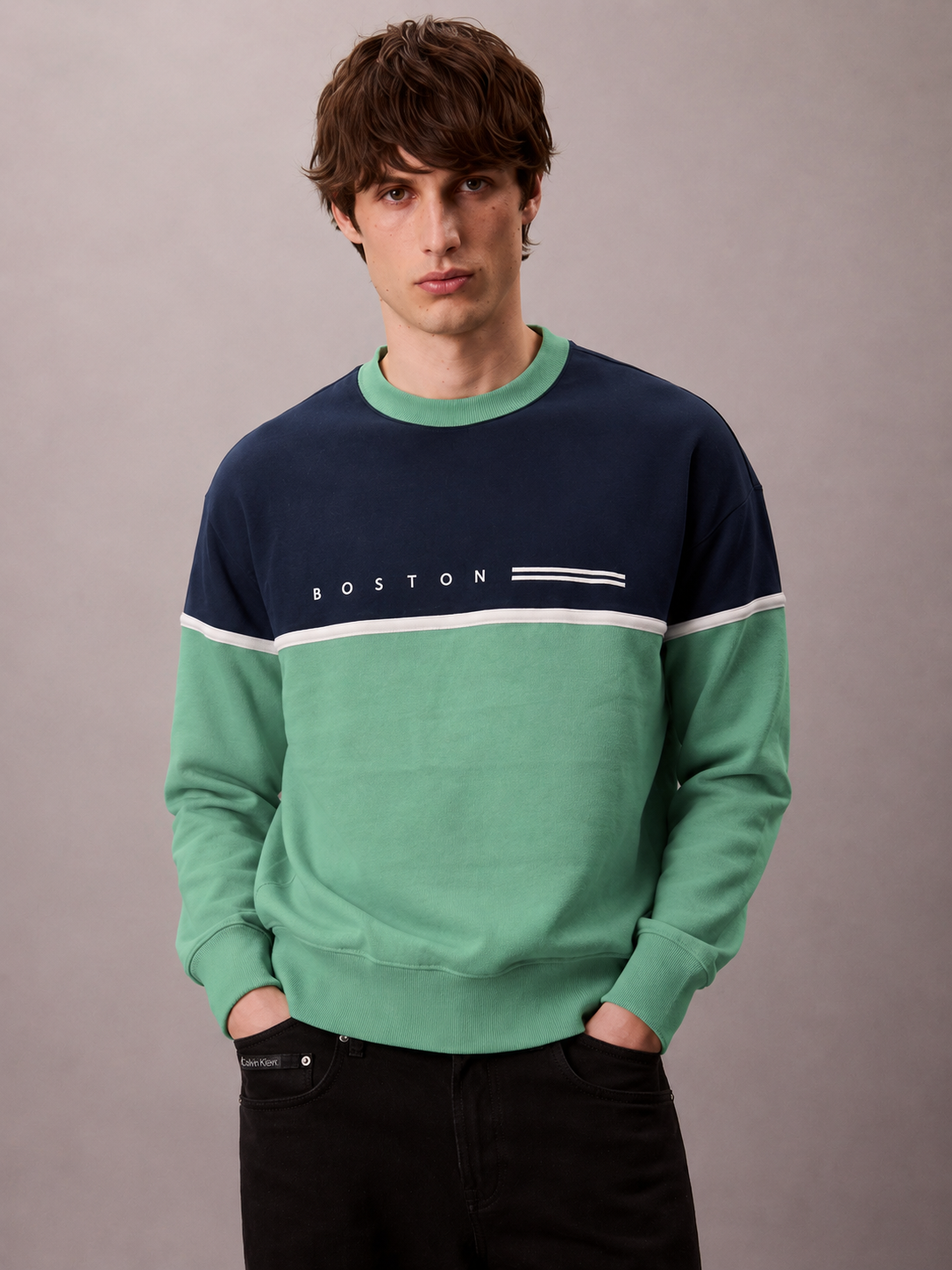 ropa para hombre BUZO BOSTON VERDE