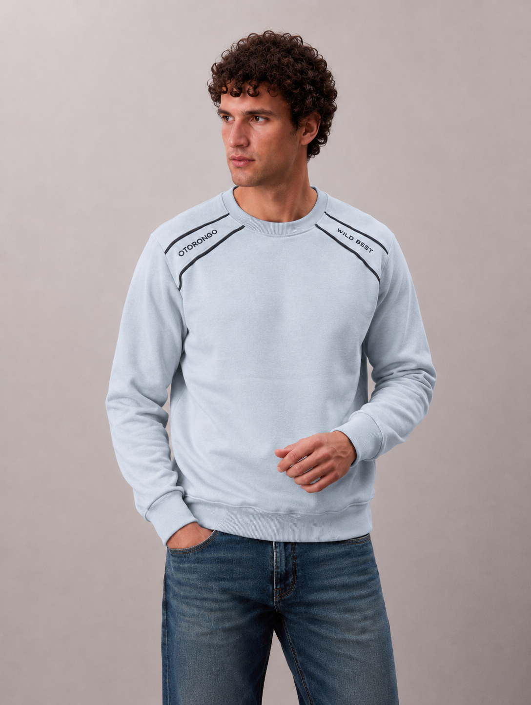 ropa para hombre BUZO GALON BLANCO 2