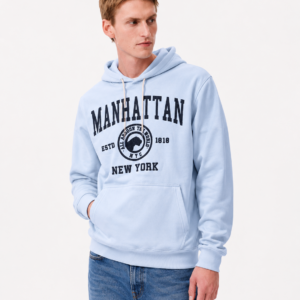 ropa para hombre BUZO GAMUZA CAP AZUL