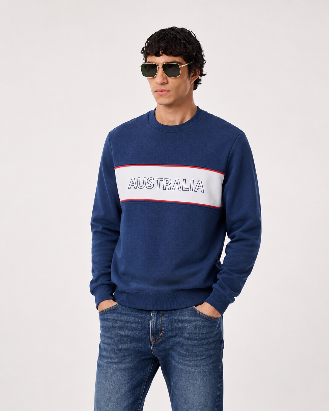 ropa para hombre BUZO LISBOA AZUL