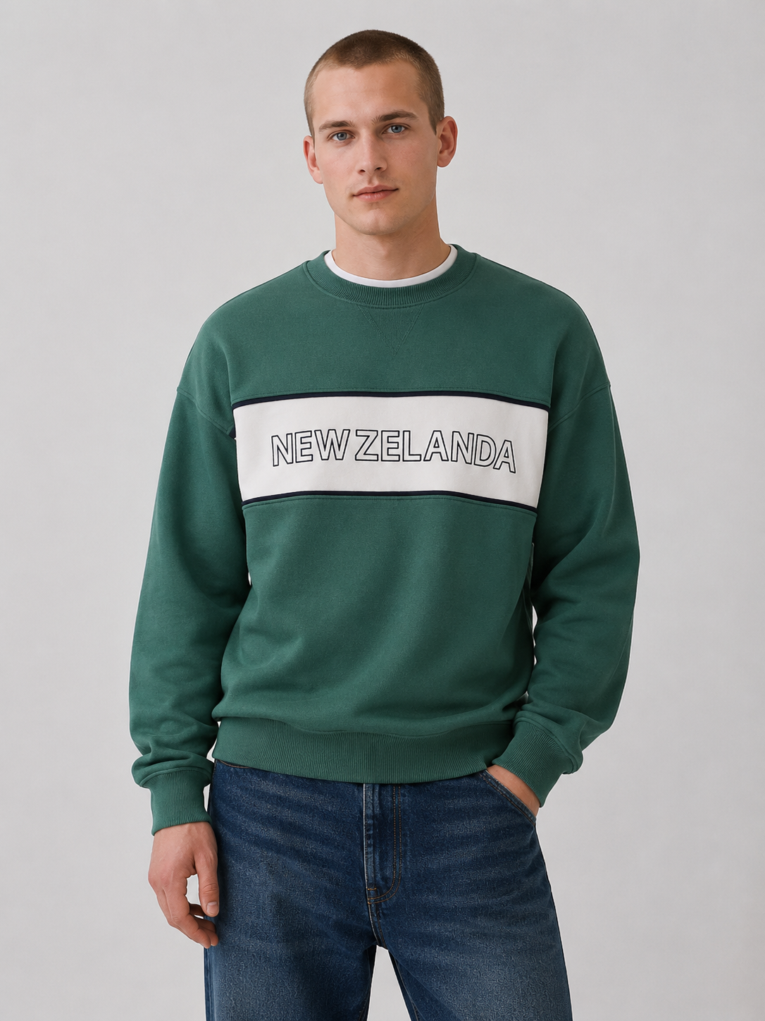ropa para hombre BUZO LISBOA CELESTE