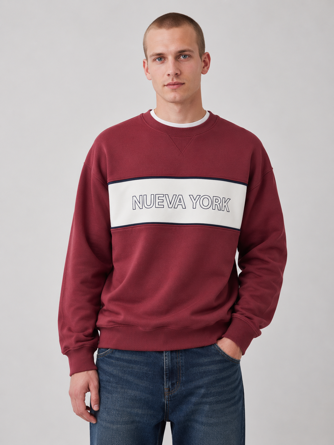 ropa para hombre BUZO LISBOA ROJO