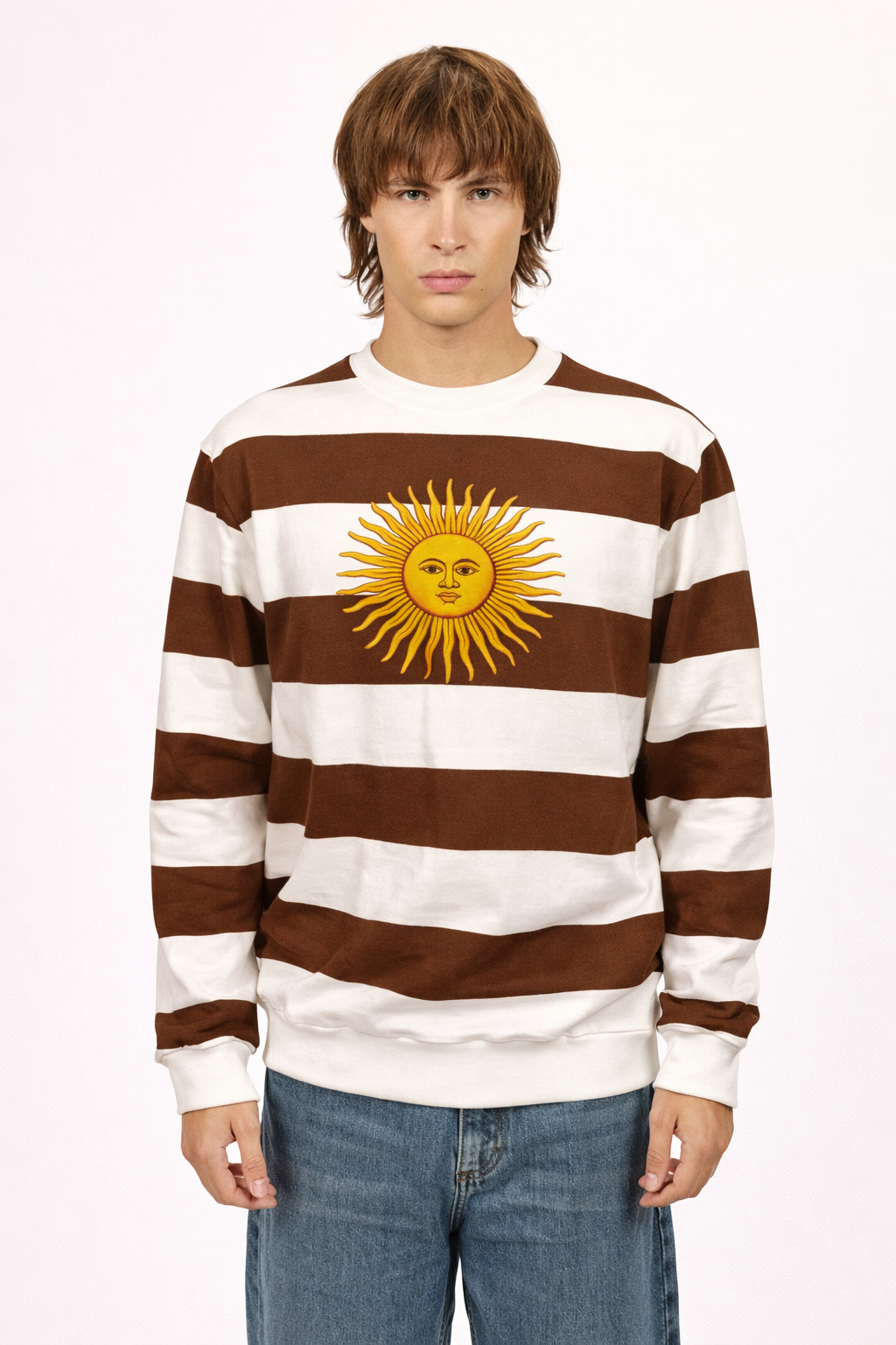 ropa para hombre BUZO MALVINAS MARRON