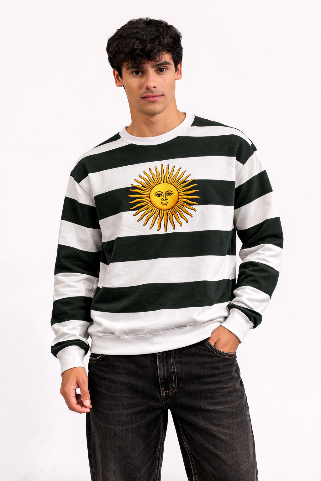 ropa para hombre BUZO MALVINAS VERDE