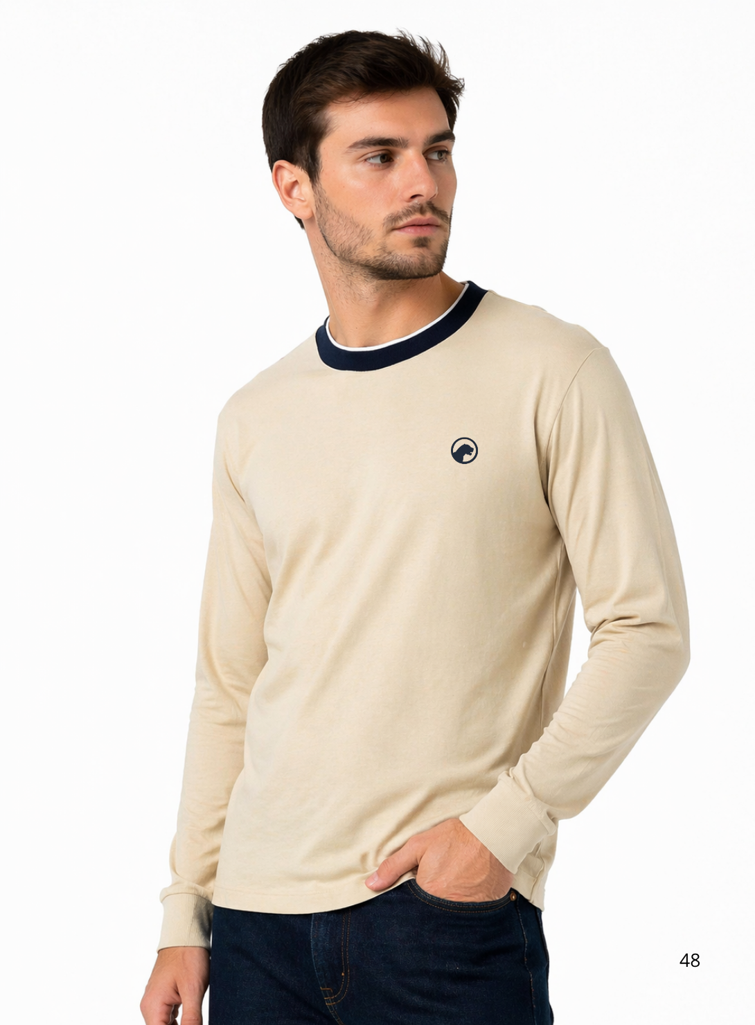 ropa para hombre CAMISETAS AMERICANO BEIGE