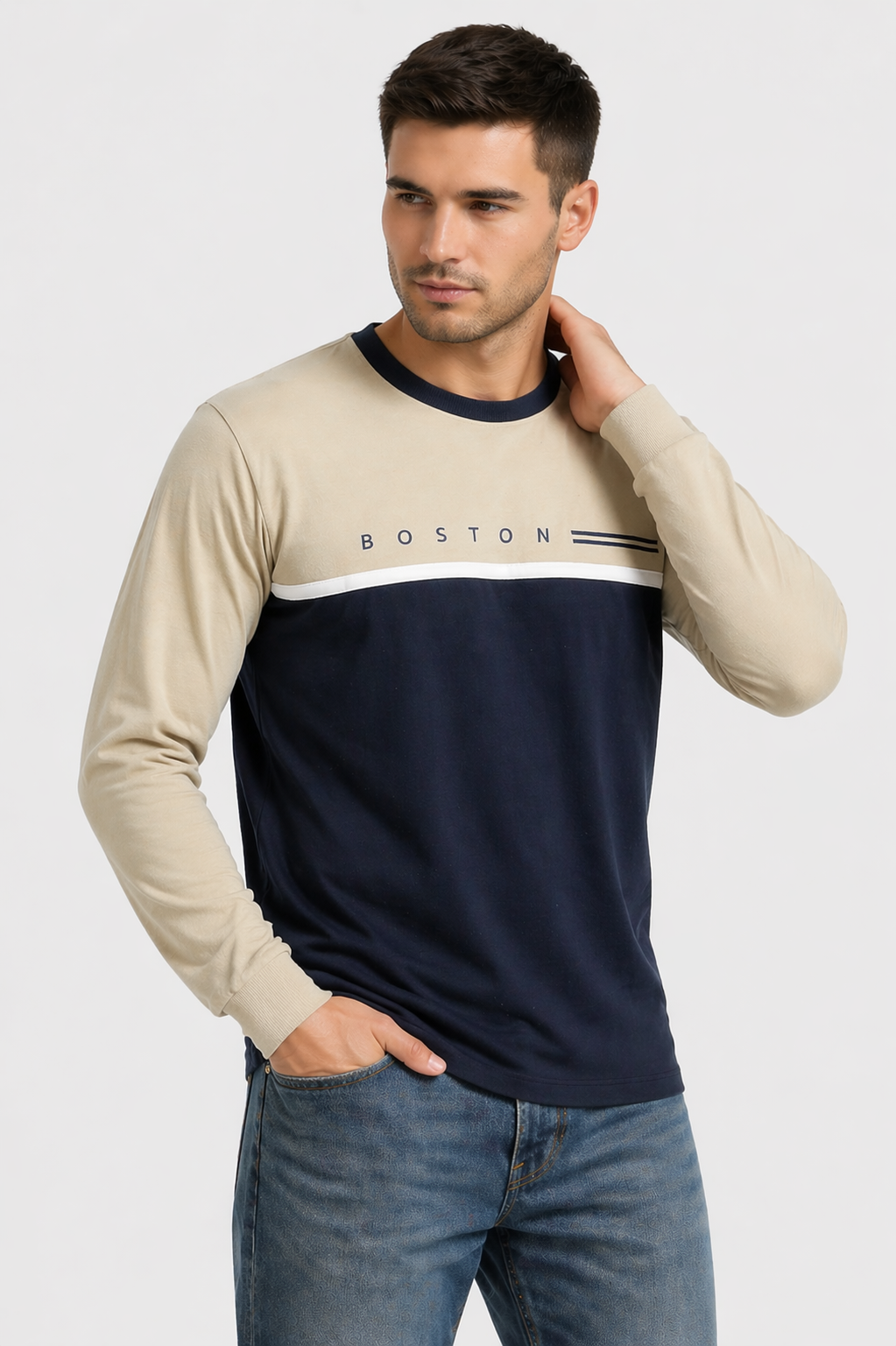 ropa para hombre CAMISETAS BOSTON ARENA CON AZUL