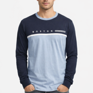 ropa para hombre CAMISETAS BOSTON AZUL CON CELESTE
