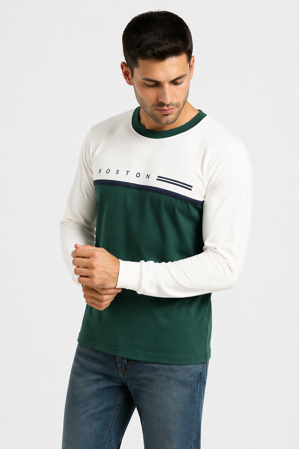 ropa para hombre CAMISETAS BOSTON BLANCO