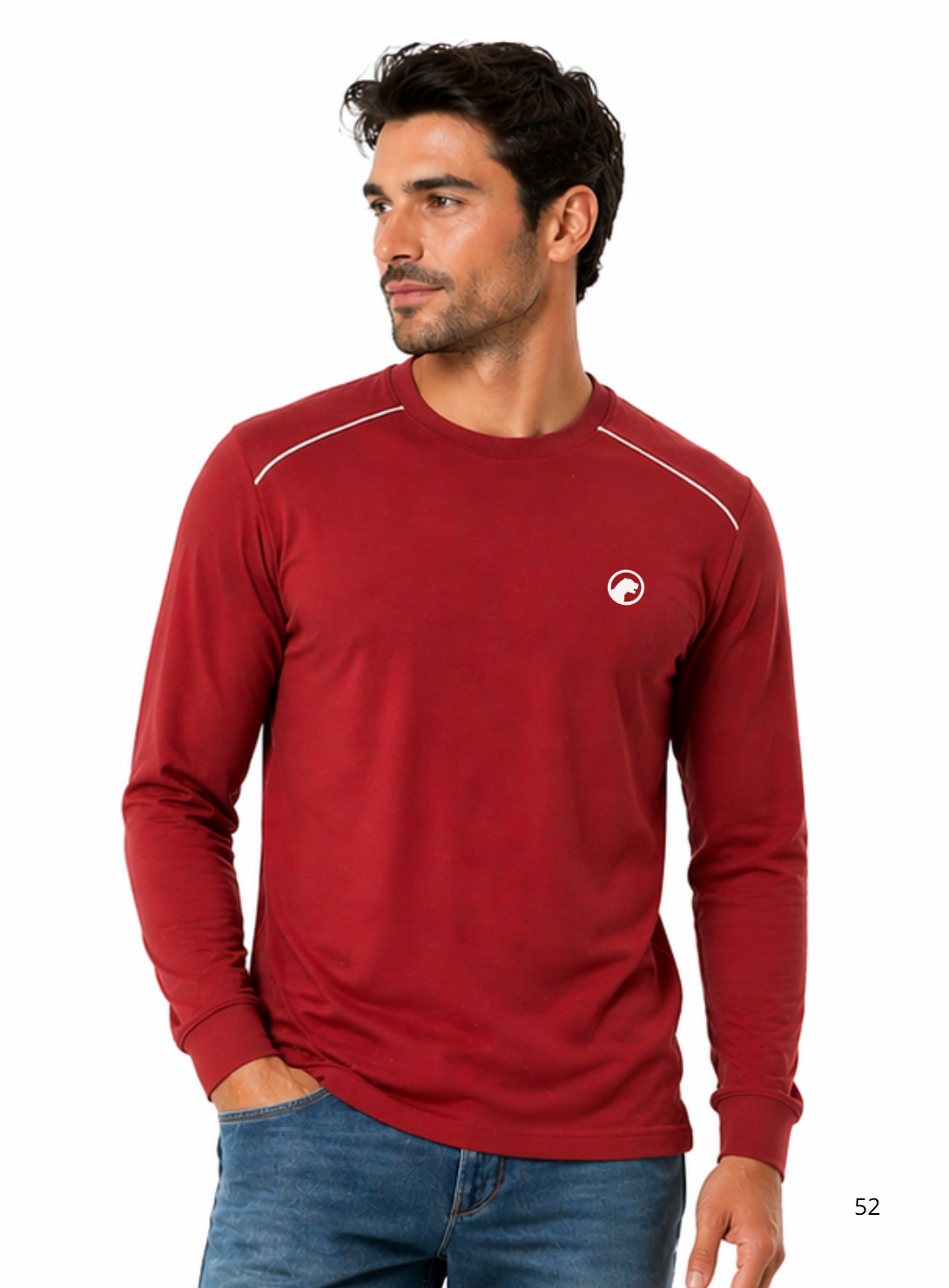 ropa para hombre CAMISETAS GALON BORDO