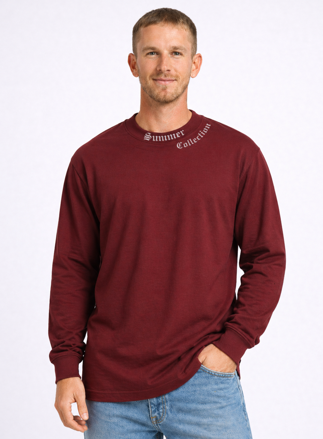 ropa para hombre CAMISETAS SUMMER BORDO