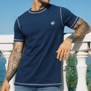 ropa para hombre REMERAS BORDA AZUL