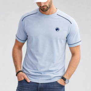 ropa para hombre REMERAS GALON CELESTE
