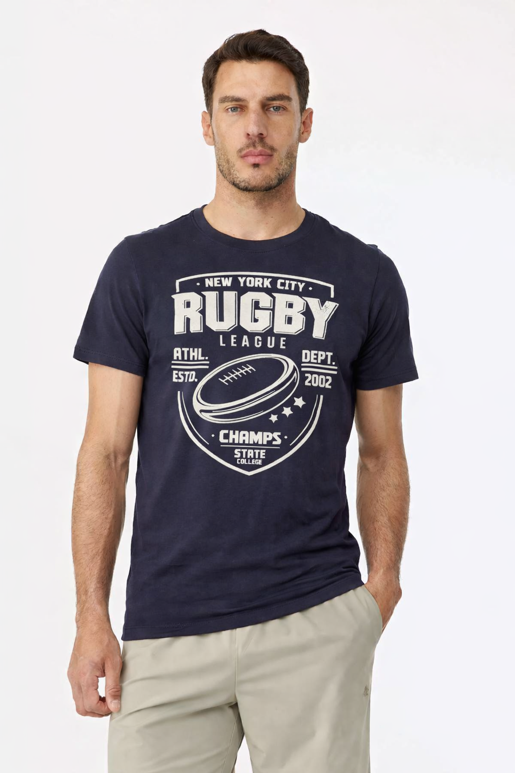ropa para hombre REMERAS JUVENIL AZUL MARINO
