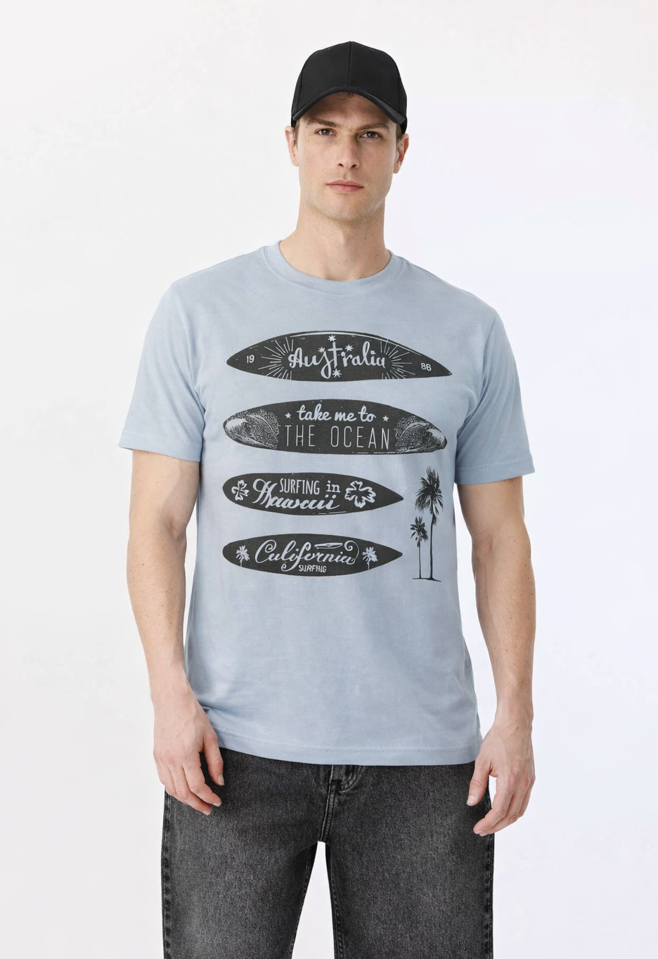 ropa para hombre REMERAS JUVENIL CELESTE